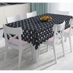 Renkli Zemin Üzerinde Çam Ağacı Desenli Dijital Baskılı Modern Masa Örtüsü Realhomes