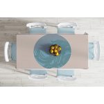 - Masa-8170-Gorsel-1 - Realhomes  Pastel Zemin Üzerinde Antik Desenli Dijital Baskılı Modern Masa Örtüsü Realhomes