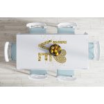 - Masa-8221-Gorsel-1 - Realhomes  Beyaz Zemin Üzerinde Gold Renkli Love Yazılı Dijital Baskılı Modern Masa Örtüsü Realhomes