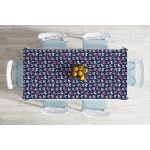 - Masa-8341-Gorsel-1 - Realhomes  Renkli Zemin Üzerinde Kelebek Desenli Dijital Baskılı Modern Masa Örtüsü Realhomes