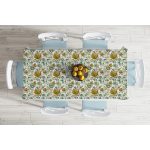 - Masa-8512-Gorsel-1 - Realhomes  Beyaz Zemin Üzerinde Sonbahar Yaprak Desenli Dijital Baskılı Modern Masa Örtüsü Realhomes