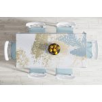 - Masa-8528-Gorsel-1 - Realhomes  Beyaz Zemin Üzerinde Mermer Desenli Dijital Baskılı Modern Masa Örtüsü Realhomes