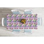 - Masa-8657-Gorsel-1 - Realhomes  Beyaz Zemin Üzerinde Renkli Çiçek Desenli Dijital Baskılı Modern Masa Örtüsü Realhomes