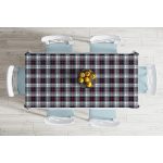 - Masa-8669-Gorsel-1 - Realhomes  Beyaz Zemin Üzerinde Renkli Ekose Desenli Dijital Baskılı Modern Masa Örtüsü Realhomes