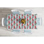 Beyaz Zemin Üzerinde Çam Ağacı Desenli Dijital Baskılı Modern Masa Örtüsü Realhomes