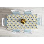 - Masa-8711-Gorsel-1 - Realhomes  Beyaz Zemin Üzerinde Renkli Yaprak Desenli Dijital Baskılı Modern Masa Örtüsü Realhomes