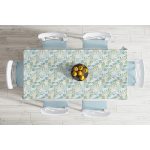 - Masa-8784-Gorsel-1 - Realhomes  Beyaz Zemin Üzerinde Deniz Yıldızı Desenli Dijital Baskılı Modern Masa Örtüsü Realhomes