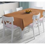 - Masa-8821-Gorsel - Realhomes Pastel Zemin Üzerinde Onedraw Çizimli Güneş Desenli Dijital Baskılı Modern Masa Örtüsü Realhomes