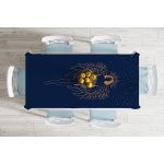 - Masa-8822-Gorsel-1 - Realhomes Renkli Zemin Üzerinde Bayan Silüeti Dijital Baskılı Modern Masa Örtüsü Realhomes