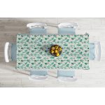 - Masa-8856-Gorsel-1 - Realhomes  Renkli Zemin Üzerinde Kaktüs Desenli Dijital Baskılı Modern Masa Örtüsü Realhomes