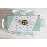 - Masa-8903-Gorsel-1 - Realhomes  Renkli Geometrik Desenli Mermer Motifli Dijital Baskılı Modern Masa Örtüsü Realhomes