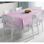 - Masa-8929-Gorsel - Realhomes  Renkli Zeminli Kalp Desenli Ortanca Çiçek Dijital Baskılı Modern Masa Örtüsü Realhomes