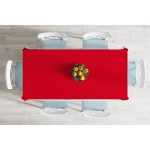 - Masa-956-Gorsel-1 - Realhomes  Kırmızı Renkli Dijital Baskılı Dekoratif Masa Örtüsü Realhomes