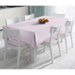 - Masa-Acikpembe-Gorsel - Realhomes  Realhomes Düz Açık Pembe Renkli Dijital Baskılı Masa Örtüsü Realhomes