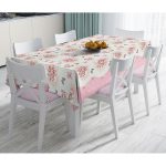 - Masa-Real246-Gorsel - Realhomes  Çiçek Motifli Dijital Baskılı Özel Tasarım Masa Örtüsü Realhomes