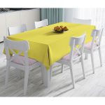 Realhomes Sarı Renkli Dijital Baskılı Masa Örtüsü Realhomes