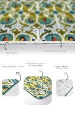 - RealHomes - Realhomes  Realhomes Özel Tasarım Dijital Baskılı 2'li Banyo Paspas Takımı & Mutfak Paspas Seti Realhomes