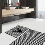 Kırmızı Ekose Motifli Yılbaşı Temalı 2'li Mutfak Paspas Takımı & Banyo Halısı Seti Realhomes