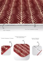 - RealHomes - Realhomes Kahverengi Zeminli Geyik Tasarımlı 2'li Banyo Halısı Takımı & Mutfak Halı Seti Realhomes