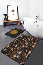 - RealHomes - Realhomes  Bohem Motifli Etnik Tasarımlı 2'li Banyo Paspas Takımı & Mutfak Paspas Seti Realhomes