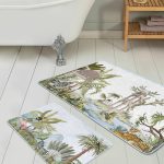 Yılbaşı Ekose Çorap Tasarımlı 2'li Mutfak Paspas Takımı & Banyo Paspas Seti Realhomes