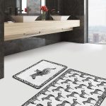 Siyah Beyaz Mandala Tasarımlı Masa Örtüsü Realhomes