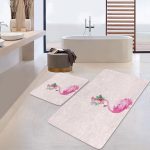 Renkli Geometrik Motifli 2'li Banyo Paspas Takımı & Mutfak Paspas Seti Realhomes