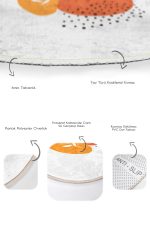 - RealHomes - Realhomes  Onedraw Tasarımlı Dijital Baskılı 2'li Oval Kaymaz Tabanlı Banyo & Mutfak Paspas Takımı Realhomes