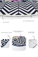 Zigzag Zemin Renkli Gül Tasarımlı 2'li Oval Kaymaz Tabanlı Banyo & Mutfak Paspas Takımı Realhomes