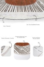 - RealHomes - Realhomes Onedraw Temalı Güneşin Doğuşu Dijital Baskılı 2'li Oval Kaymaz Tabanlı Banyo & Mutfak Paspas Takımı Realhomes