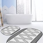 Dama Tasarım Rujlu Kız Motifli 2'li Oval Kaymaz Tabanlı Banyo & Mutfak Paspas Takımı Realhomes