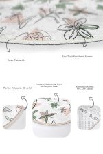 - RealHomes - Realhomes  Tropik Çiçek Motifli 2'li Oval Kaymaz Tabanlı Banyo Paspas Takımı & Mutfak Paspas Seti Realhomes