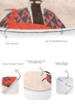 - RealHomes - Realhomes  Zenci Adam Çiçek Motifli 2'li Oval Kaymaz Tabanlı Banyo Halı Seti & Klozet Paspas Takımı Realhomes