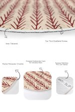 - RealHomes - Realhomes  Krem Zeminli Geyik Motifli 2'li Oval Kaymaz Tabanlı Mutfak Paspas Seti & Banyo Paspas Takımı Realhomes