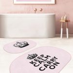 Dama Tasarım Rujlu Kız Motifli 2'li Oval Kaymaz Tabanlı Banyo & Mutfak Paspas Takımı Realhomes