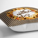 - RealHomes Dijital Baskılı Modern Yastık Kırlent Kılıfı - Realhomes Kahve Ekose Motifli Kabak Tasarımlı Dijital Baskılı Modern Yastık Kırlent Kılıfı Realhomes