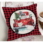 - RealHomes Dijital Baskılı Modern Yastık Kırlent Kılıfı - Realhomes Kırmızı Ekose Yılbaşı Temalı Dijital Baskılı Modern Yastık Kırlent Kılıfı Realhomes