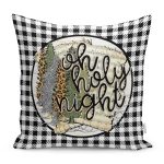 - RealHomes Dijital Baskılı Modern Yastık Kırlent Kılıfı - Realhomes Siyah Beyaz Ekose Motifli Özel Tasarım Modern Yastık Kırlent Kılıfı Realhomes