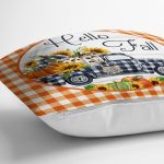 - RealHomes Dijital Baskılı Modern Yastık Kırlent Kılıfı - Realhomes Turuncu Ekose Kabak Temalı Dijital Baskılı Modern Yastık Kırlent Kılıfı Realhomes