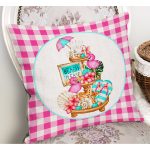 - RealHomes Dijital Baskılı Modern Yastık Kırlent Kılıfı - Realhomes Pembe Ekose Özel Tasarım Dijital Baskılı Modern Yastık Kırlent Kılıfı Realhomes