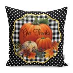 - RealHomes Dijital Baskılı Modern Yastık Kırlent Kılıfı - Realhomes Siyah Puantiyeli Kabak Tasarımlı Dijital Baskılı Modern Yastık Kırlent Kılıfı Realhomes