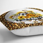 - RealHomes Dijital Baskılı Modern Yastık Kırlent Kılıfı - Realhomes Leopar Desenli Kabak Temalı Modern Yastık Kırlent Kılıfı Realhomes