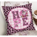 - RealHomes Dijital Baskılı Modern Yastık Kırlent Kılıfı - Realhomes Pembe Leopar Desenli Hope Tasarımlı Modern Yastık Kırlent Kılıfı Realhomes