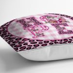 - RealHomes Dijital Baskılı Modern Yastık Kırlent Kılıfı - Realhomes Pembe Leopar Desenli Hope Tasarımlı Modern Yastık Kırlent Kılıfı Realhomes