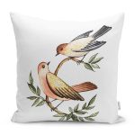 Daldaki Kırlangıç Kuşları Özel Tasarımlı Dekoratif Kırlent Kılıfı Realhomes