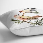 Daldaki Kırlangıç Kuşları Özel Tasarımlı Dekoratif Kırlent Kılıfı Realhomes