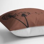 - RealHomes Dijital Baskılı Modern Yastık Kırlent Kılıfı - Realhomes Kahve Zeminli Karahindiba Dijital Baskılı Modern Yastık Kırlent Kılıfı Realhomes
