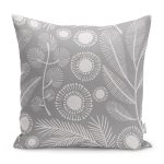 - RealHomes Dijital Baskılı Modern Yastık Kırlent Kılıfı - Realhomes Gri Zemin Modern Çizimli Yastık Kırlent Kılıfı Realhomes