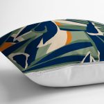 - RealHomes Dijital Baskılı Modern Yastık Kırlent Kılıfı - Realhomes Yeşil Lacivert Renkli Özel Tasarım Yastık Kırlent Kılıfı Realhomes