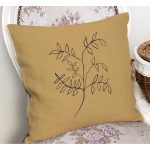 - RealHomes Dijital Baskılı Modern Yastık Kırlent Kılıfı - Realhomes Sarı Zemin Tekli Çiçek Tasarımlı Yastık Kırlent Kılıfı Realhomes